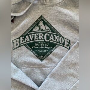 Beaver Canoe Gray Hoodie